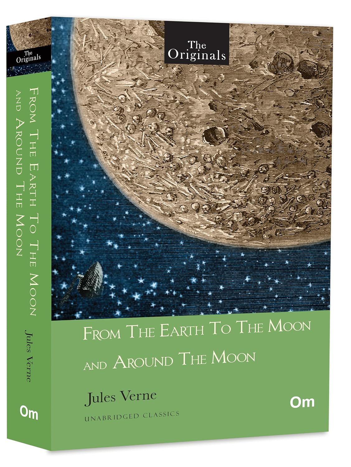 FROM THE EARTH TO THE MOON AND AROUND THE MOON. by JULES. VERNE - Book Cover