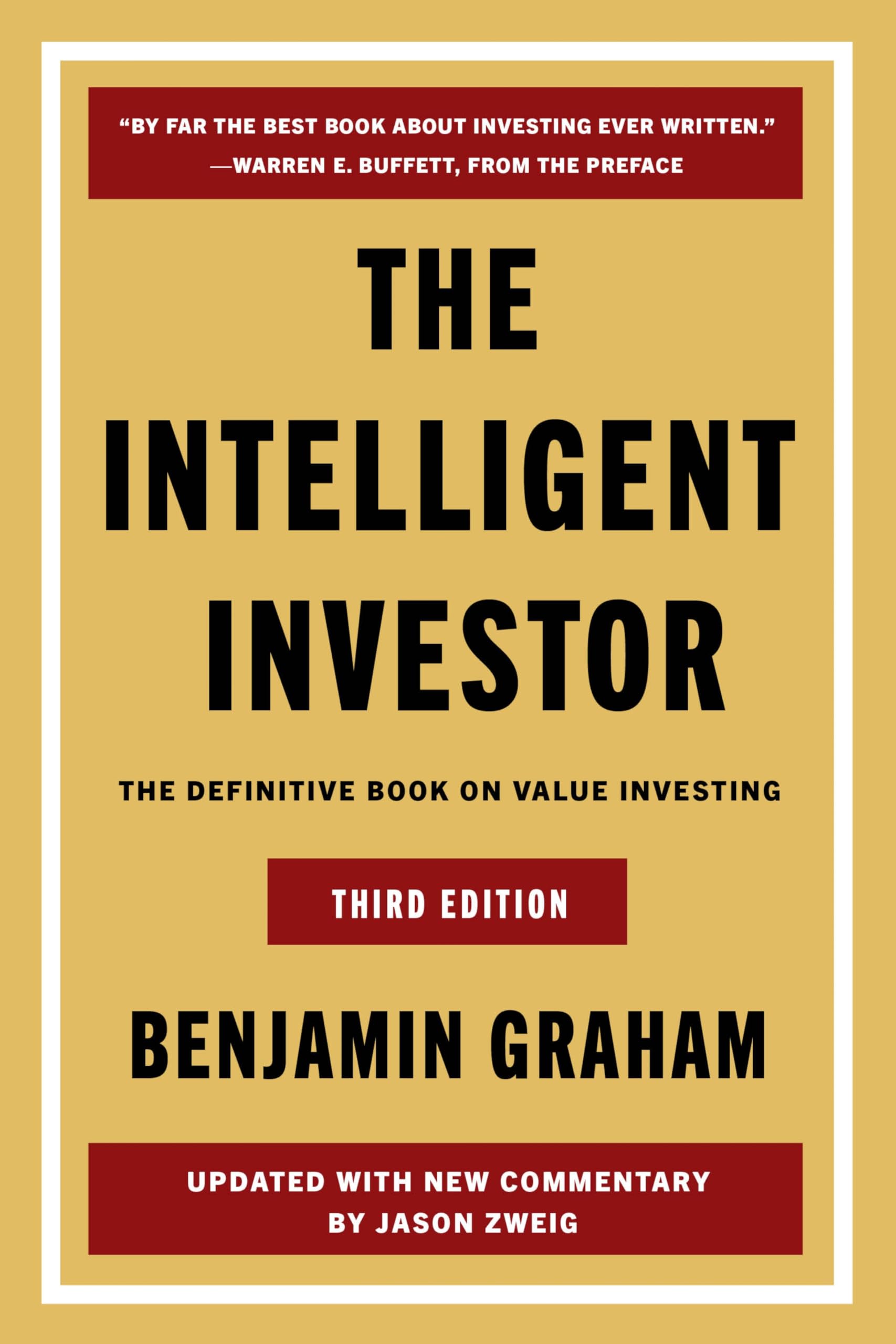 The Intelligent Investor by Benjamin Graham - Book Cover