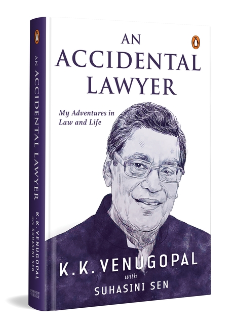 An Accidental Lawyer by K. K. Venugopal, Suhasini Sen - Book Cover