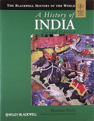 A History Of India by Burton Stein & David Arnold (Author) - Book Cover
