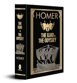 HOMER: The Iliad and The Odyssey by Homer (Author) - Book Cover