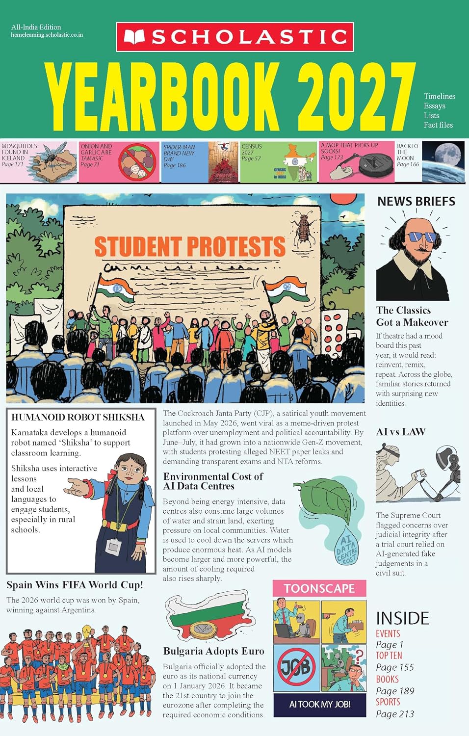 Yearbook 2027 by Scholastic India - Book Cover