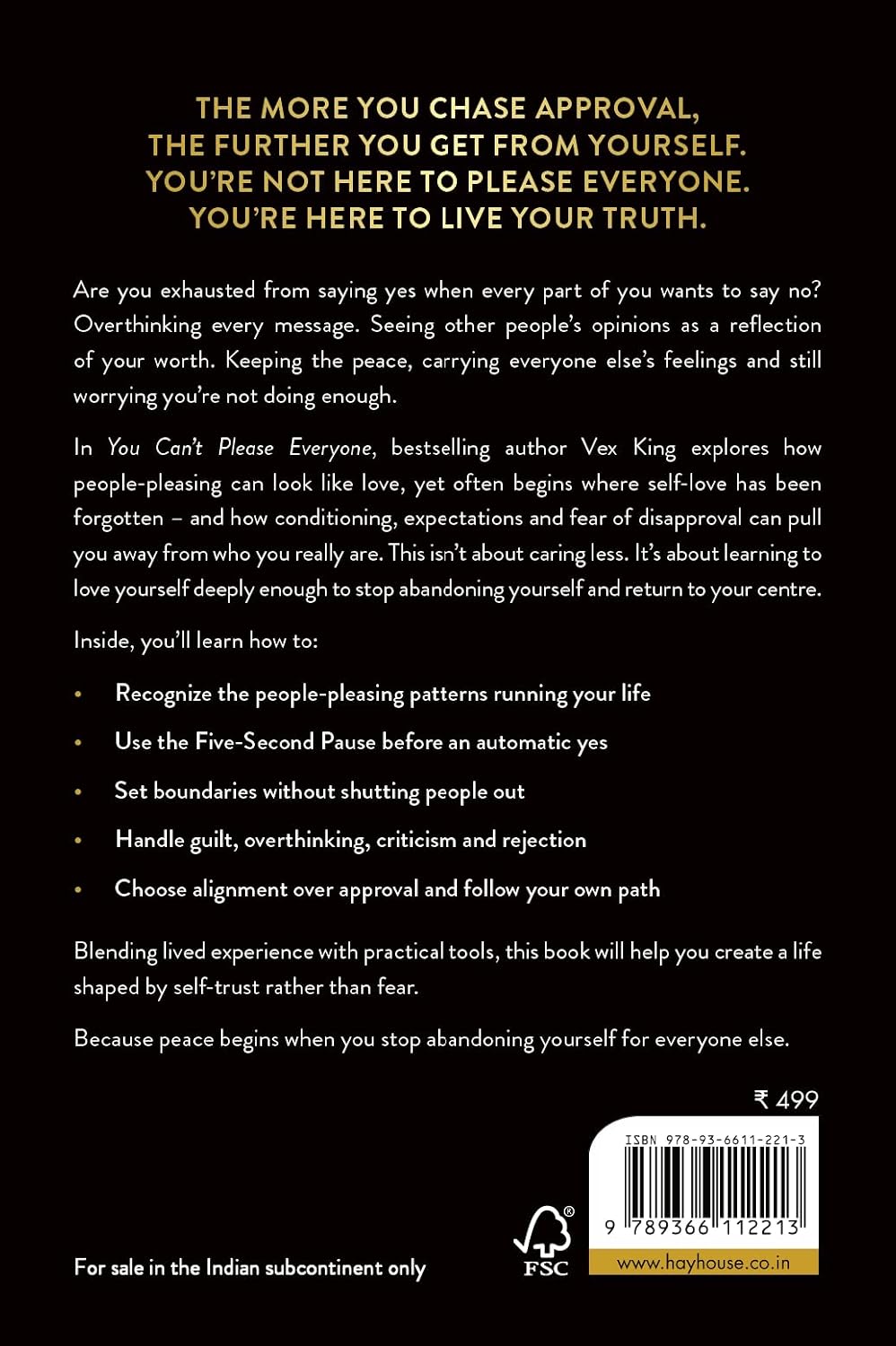 You Can't Please Everyone: Reclaim Your Power in a World Obsessed with Approval by Vex King - Book Image 5